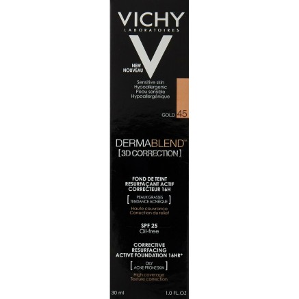 Base de Maquillaje Fluida Vichy Dermablend D Correction 45-gold Nº 45 2