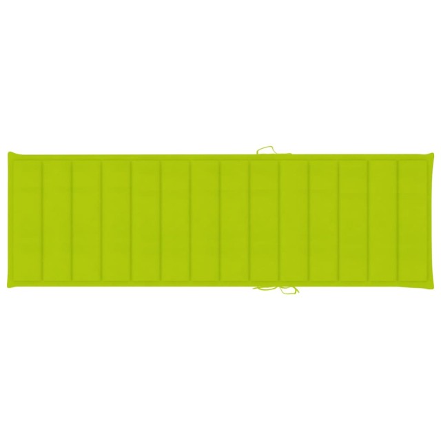 Chaise longue de jardin avec table et coussin Pin imprégné