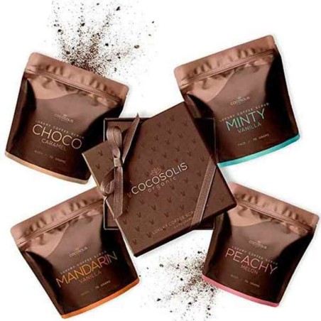 Esfoliante Viso Cocosolis Luxury Coffee Scrub Box 4 Pezzi