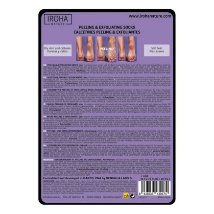 Calzini Idratanti Peeling and Exfoliation Lavender Iroha IN/FOOT-3 (1 2