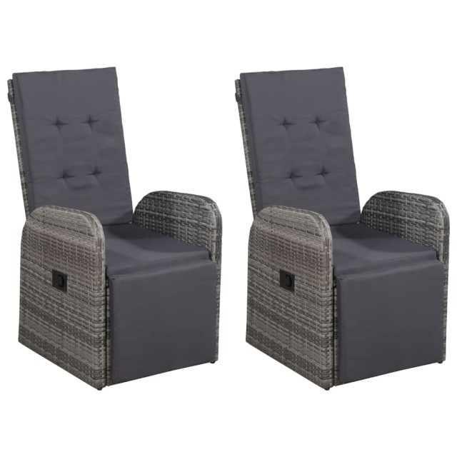 Ensemble à manger de jardin 5 pcs Gris