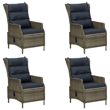 Ensemble à manger de jardin 5 pcs Marron