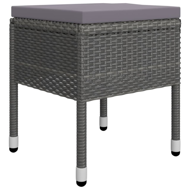 Ensemble à manger de jardin 7 pcs Gris