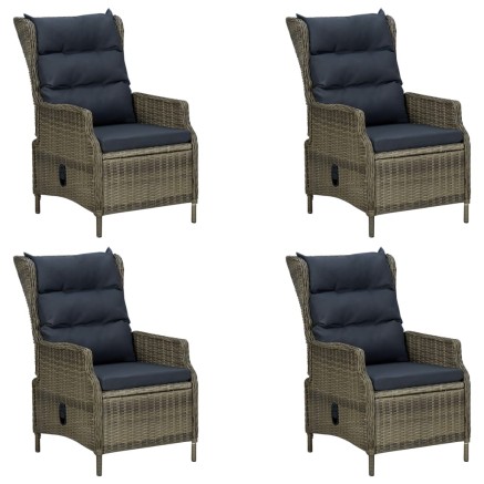 Ensemble à manger de jardin 5 pcs Marron 2