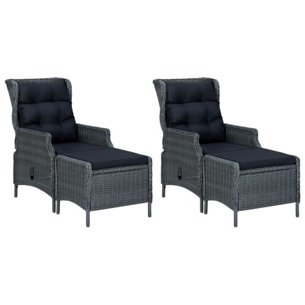 Ensemble à manger de jardin 7 pcs Gris foncé 2