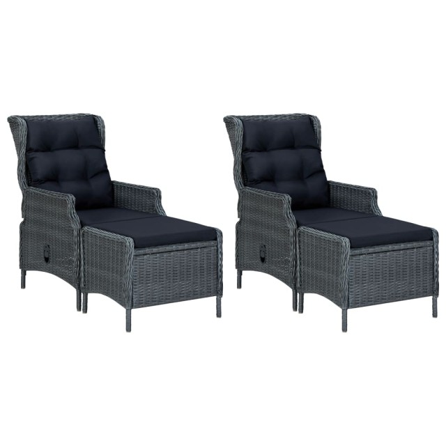 Ensemble à manger de jardin 7 pcs Gris foncé