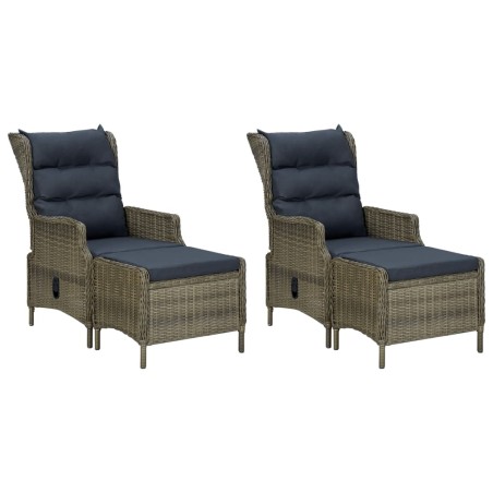 Ensemble à manger de jardin 7 pcs Marron