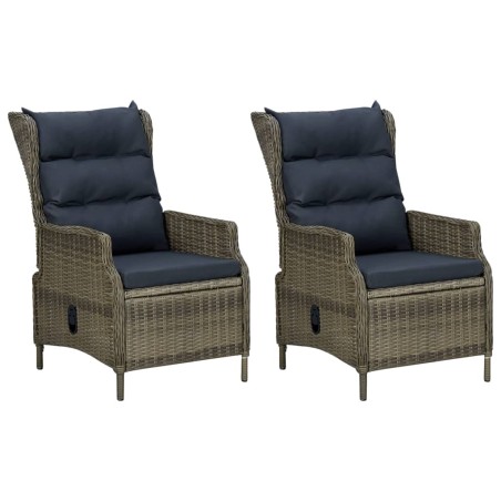 Ensemble à manger de jardin 7 pcs Marron