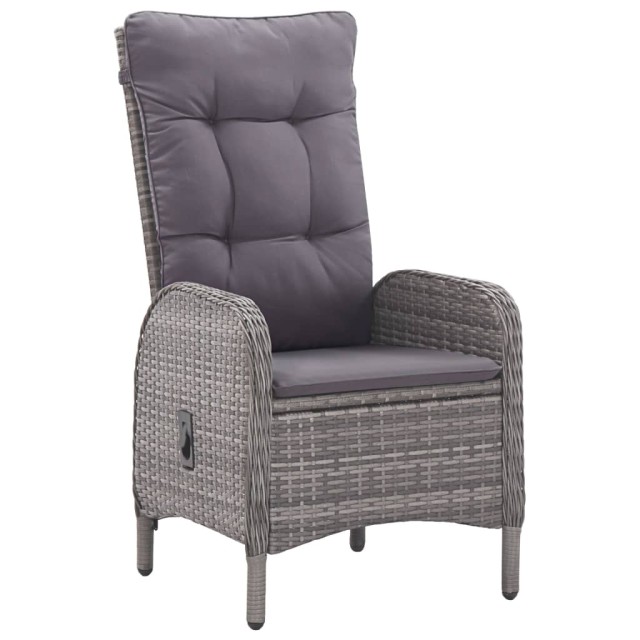 Ensemble à manger de jardin 9 pcs Gris