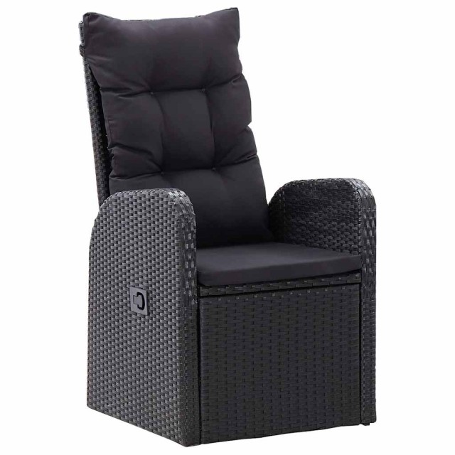 Ensemble à manger de jardin 9 pcs Noir