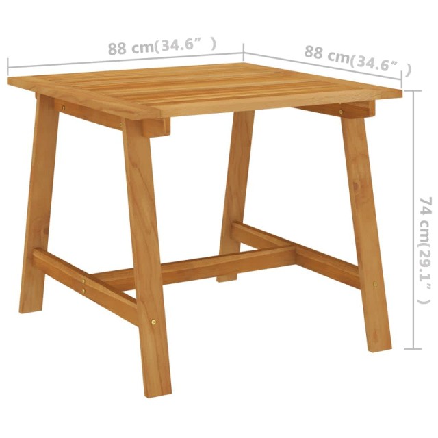 Ensemble à manger de jardin 3 pcs Noir