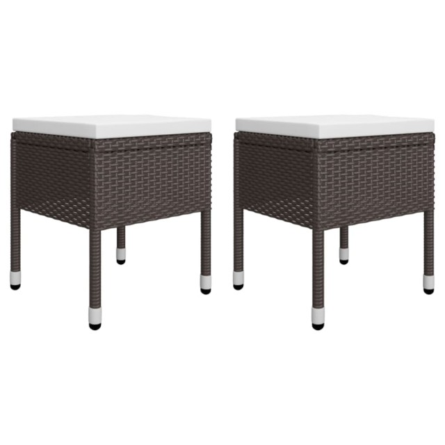 Ensemble à manger de jardin 5 pcs Marron