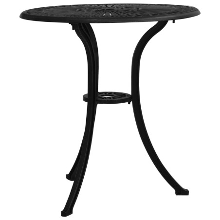 Ensemble de bistro 3 pcs Aluminium coulé Noir