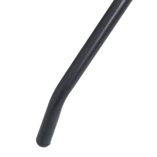 Mobilier de bistro 3 pcs Aluminium et textilène Noir