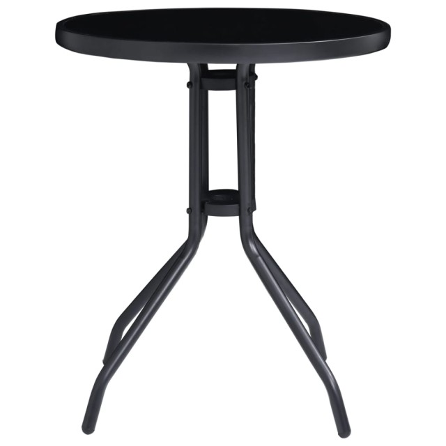 Ensemble de bistro 3 pcs noir et anthracite