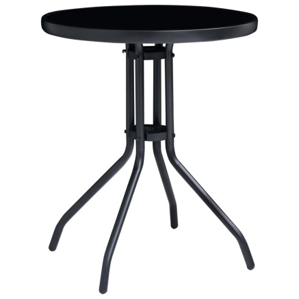 Ensemble de bistrot 3 pcs noir et anthracite 2