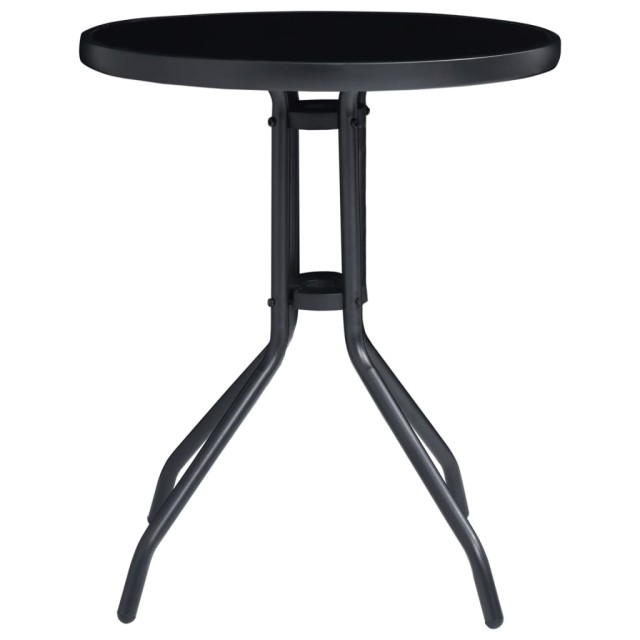 Ensemble de bistrot 3 pcs noir et anthracite