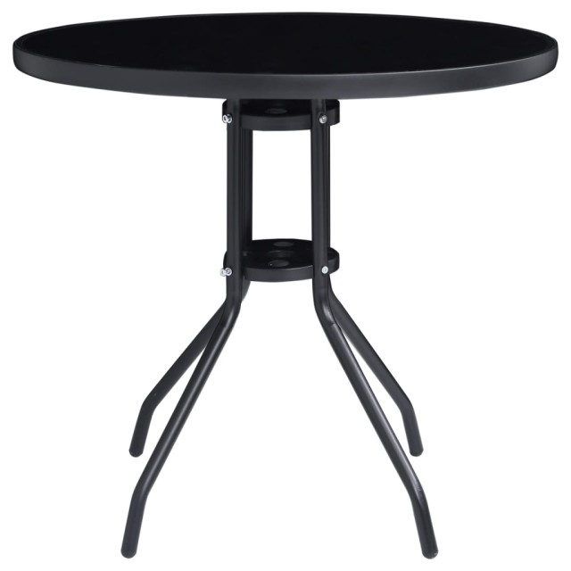 Ensemble de bistro 5 pcs noir et anthracite