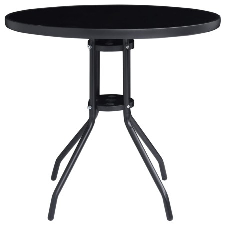 Ensemble de bistro 5 pcs noir et anthracite