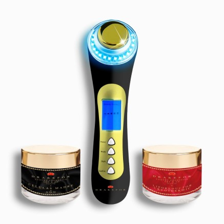 Masajeador Rejuvenecedor Facial de Alta Frecuencia Drakefor M015 Negro