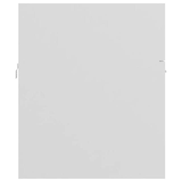 Armoire d'évier avec lavabo intégré Blanc Aggloméré