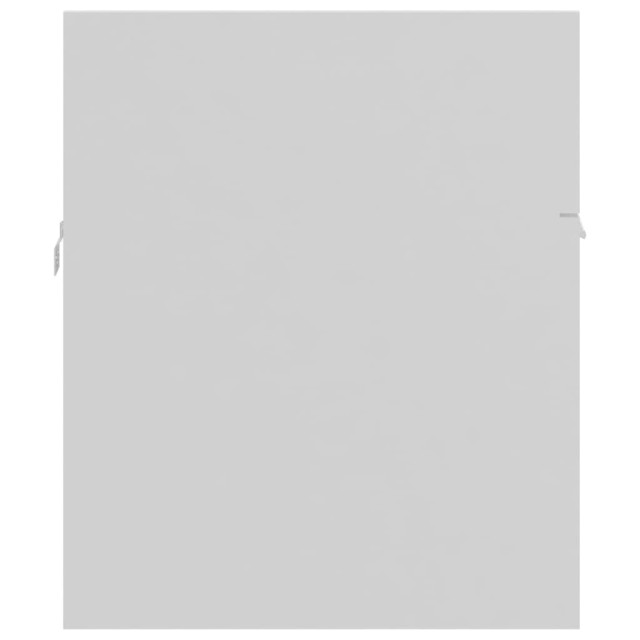 Armoire d'évier avec lavabo intégré Blanc Bois d'ingénierie