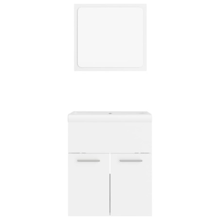 Ensemble de meubles de salle de bain Blanc Aggloméré