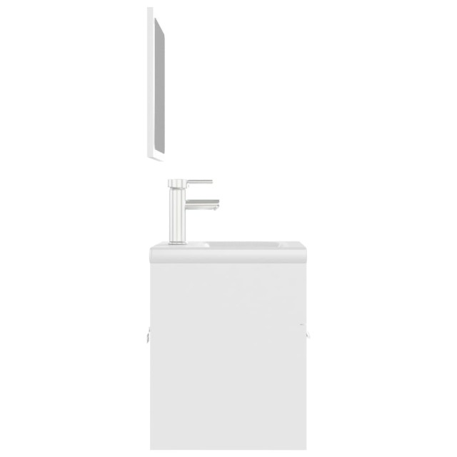 Ensemble de meubles de salle de bain Blanc Aggloméré