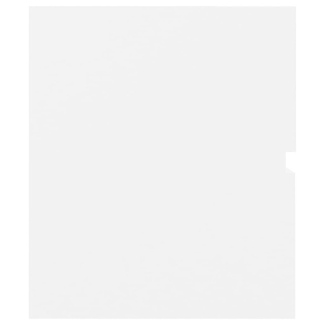 Armoire d'évier avec lavabo intégré Blanc Bois d'ingénierie