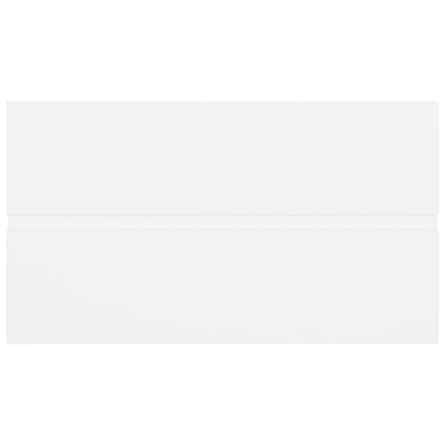 Armoire d'évier avec lavabo intégré Blanc Bois d'ingénierie