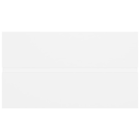 Armoire d'évier avec lavabo intégré Blanc Bois d'ingénierie