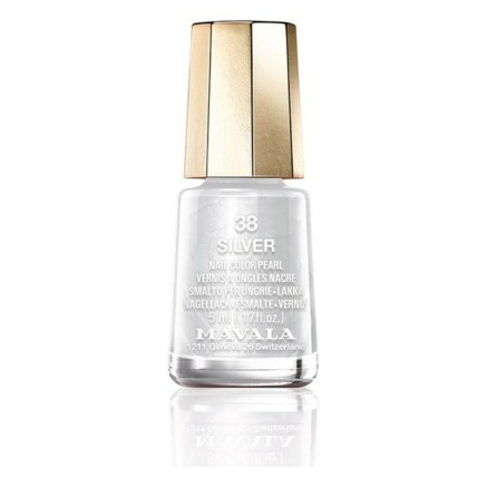Nagellak Nail Color Mavala 38-silver (5 ml)