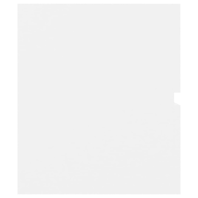 Armoire d'évier avec lavabo intégré blanc bois d'ingénierie