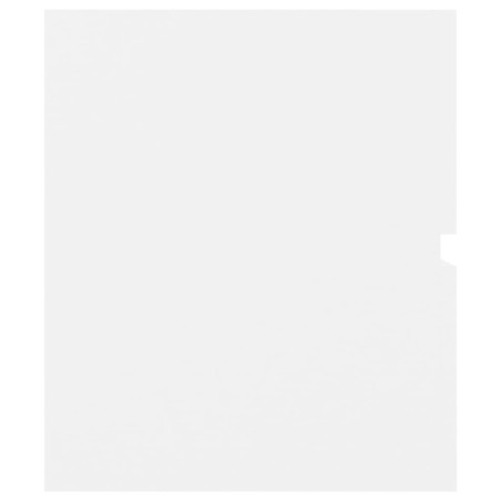 Armoire d'évier avec lavabo intégré blanc bois d'ingénierie