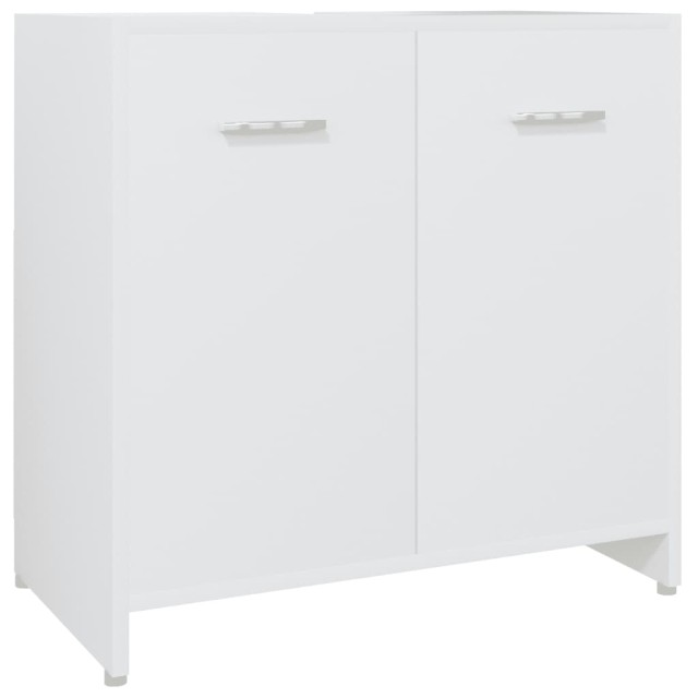Ensemble de meubles de salle de bain 4 pcs Blanc