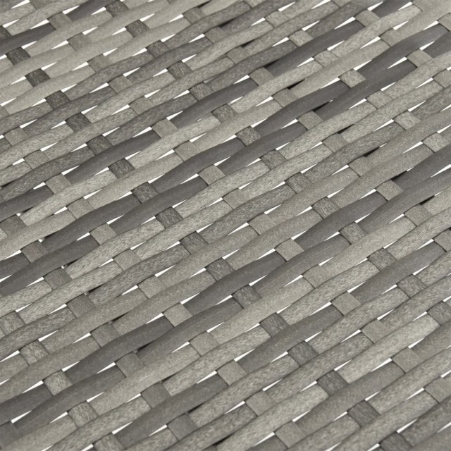 Ensemble à manger de jardin 3 pcs Gris