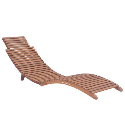 Chaises longues pliables lot de 2 Bois de teck solide 2