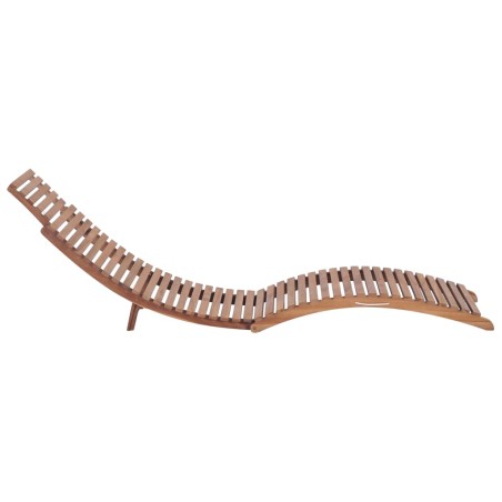 Chaises longues pliables lot de 2 Bois de teck solide