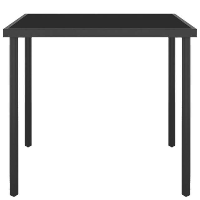 Ensemble de salle à manger d'extérieur 3 pcs Acier