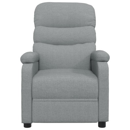 Fauteuil électrique de massage Gris clair Tissu