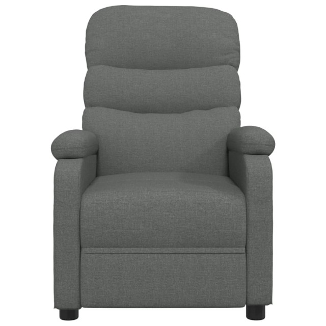 Fauteuil électrique de massage Gris foncé Tissu