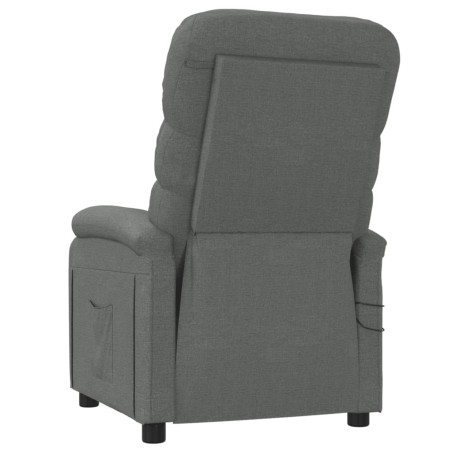 Fauteuil électrique de massage Gris foncé Tissu