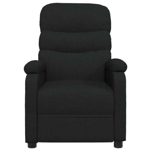 Fauteuil électrique de massage Noir Tissu
