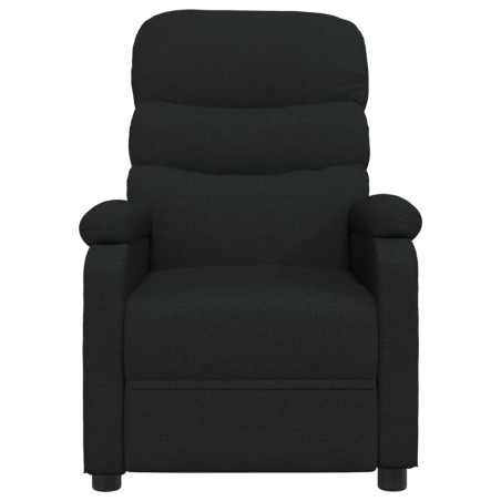 Fauteuil électrique de massage Noir Tissu