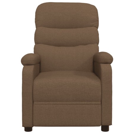Fauteuil électrique de massage Marron Tissu