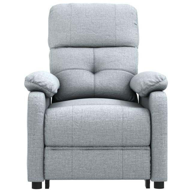Fauteuil inclinable électrique Gris clair Tissu
