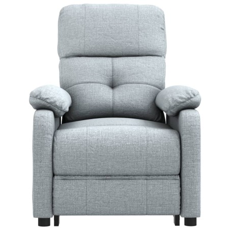 Fauteuil inclinable électrique Gris clair Tissu