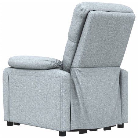 Fauteuil inclinable électrique Gris clair Tissu