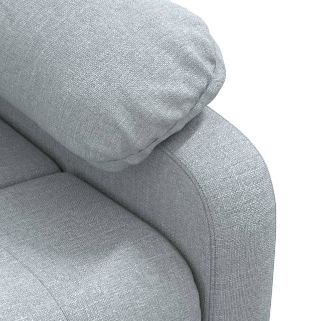 Fauteuil inclinable électrique Gris clair Tissu