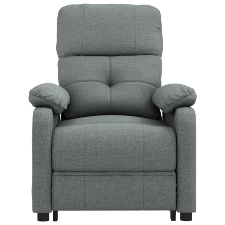 Fauteuil inclinable électrique Gris foncé Tissu
